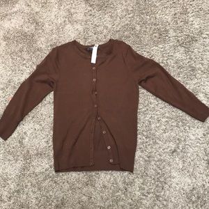 brown sweater/ blouse